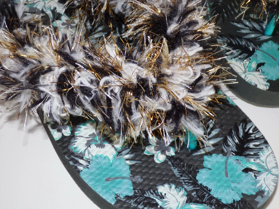 Flip Flop with Fringe - Sz 9 - Foto 2 de 4