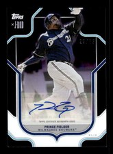 2023 Topps x J-Rod The Show Out Collection Prince Fielder Base Auto Purple #/75