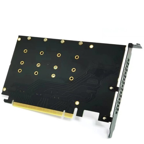 PCIe X16 to M.2 NVME Card 4 Port Controller Expansion Card PCIe Adapter Card - 第 3/8 張圖片