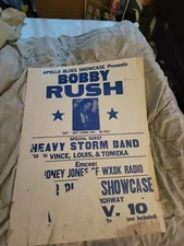 BOBBY RUSH BLUES   CARDBOARD BOXING STYLE CONCERT POSTER