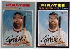 Colin Moran Pirates 2020 Topps Heritage Silver Refractor 102/571 + Base LOT