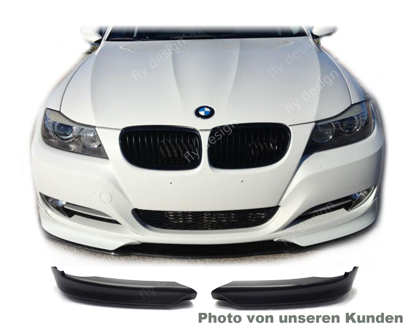 Front Spoiler Lip Fits BMW E90 E91 LCI Sedan Touring