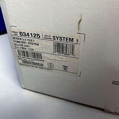 Bose 321 GS Series II DVD Home Entertainment System - Brand Bose 321 GS Series II DVD Home Entertainment System - Brand