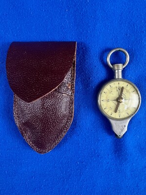 Vintage Wanderer Germany Map Inches & Miles/Nautical Miles & Compass w/Pouch