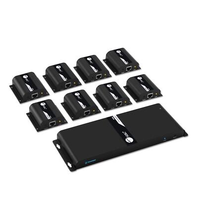 SIIG 1080p HDMI Extender Splitter Over CAT5e/6 Ethernet 1 in 8 Out 130ft-8 Port-