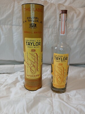 Colonel EH Taylor Small Batch KY Bourbon Whiskey Unwashed Bottle Cork and Tube