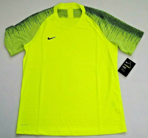 Nike Vaporknit II Soccer/TRAINING Jersey MEN'S SIZE: SMALL VOLT/BLACK COLOR  | eBay