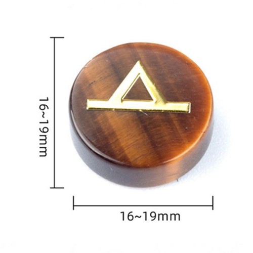 Juego de Piedras Runas Jonlaki, Conjunto de Runas Brujas Letras Vírgenes Guión para Divinati / - Imagen 11 de 30