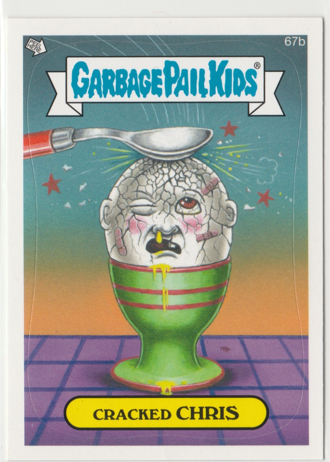 Cracked Chris #67b Garbage Pail Kids GPK 2013 Series 2 BNS2 Brand New