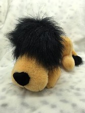 Retired Collector Vintage Custom Steven Smith Lion Black Mane Plush Animal 9.5"