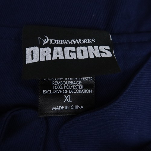 How to Train Your Dragon Racing Jacke Mantel Herren Extra Large Night Fury Flames - Bild 22 von 24