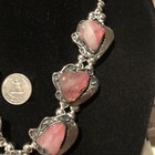 Native Jeweler COIN SILVER (.900) & Genuine ROSE QUARTZ Necklace — photo 3