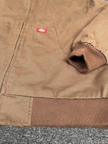 Dickies Heavweight Full Zip Brown Jacket Coat Men's 2XL - Picture 6 of 18