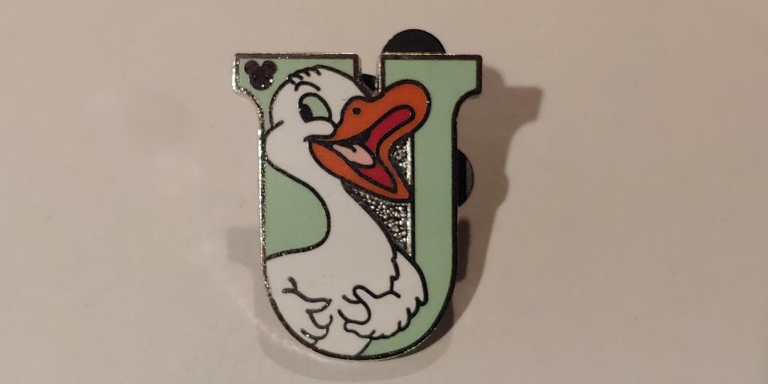 Disney Trading Pins-2011 DLR H.M. Series-Alphabet-"U" for Ugly Duckling