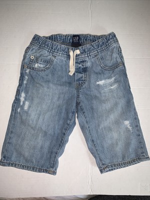 Gap Pull On Denim Distressed Shorts 