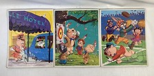 Lot Of 3 1973 Warner Bros Bugs Bunny Porky Pig Football Archery Hotel Puzzles
