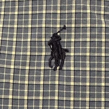 Polo Golf Ralph Lauren Dress Shirt  Long Sleeve Plaid Mens Size XL Blue