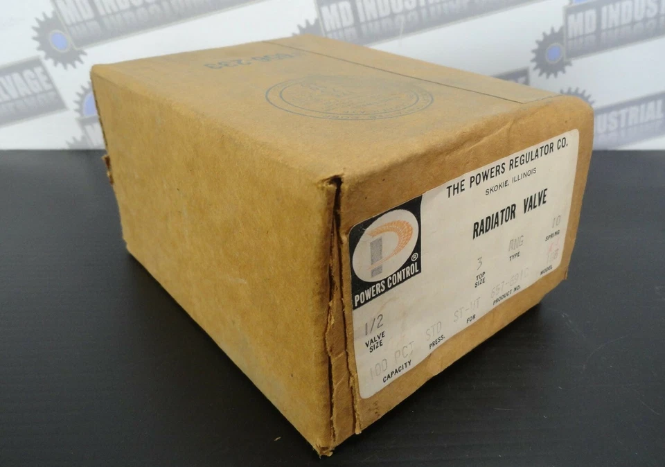 CONTROL DE POTENCIA - 657-6910 Modelo 1R7RS VÁLVULA RADIADOR 1/2" - ANG, 10 Muelles (NUEVO) Foto 2 de 4