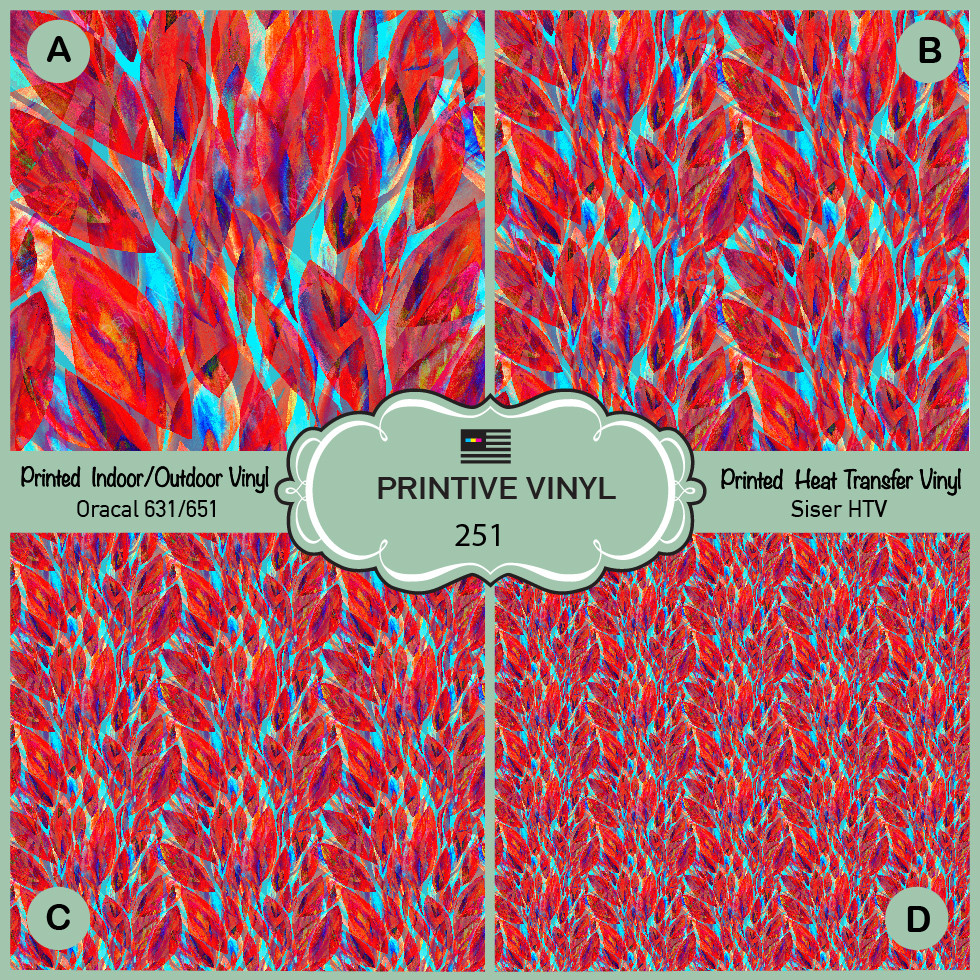 Watercolor Abstract Patterned Iron Vinyl, Printed HTV ,Siser, Craft vinyl- 251