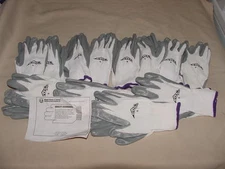 12 Magid ROC GP560 Sz 6 White Nylon Seamless Machine Knit Nitrile Palm Glove NEW