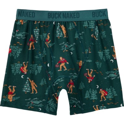 Duluth Trading Boxer Brief Underwear Men's Buck Naked Sasquatch Bigfoot