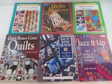Lot of 6 Quilting Books With Patterns, Patchwork, Quilts, Ideas Mixed Lot CCC
