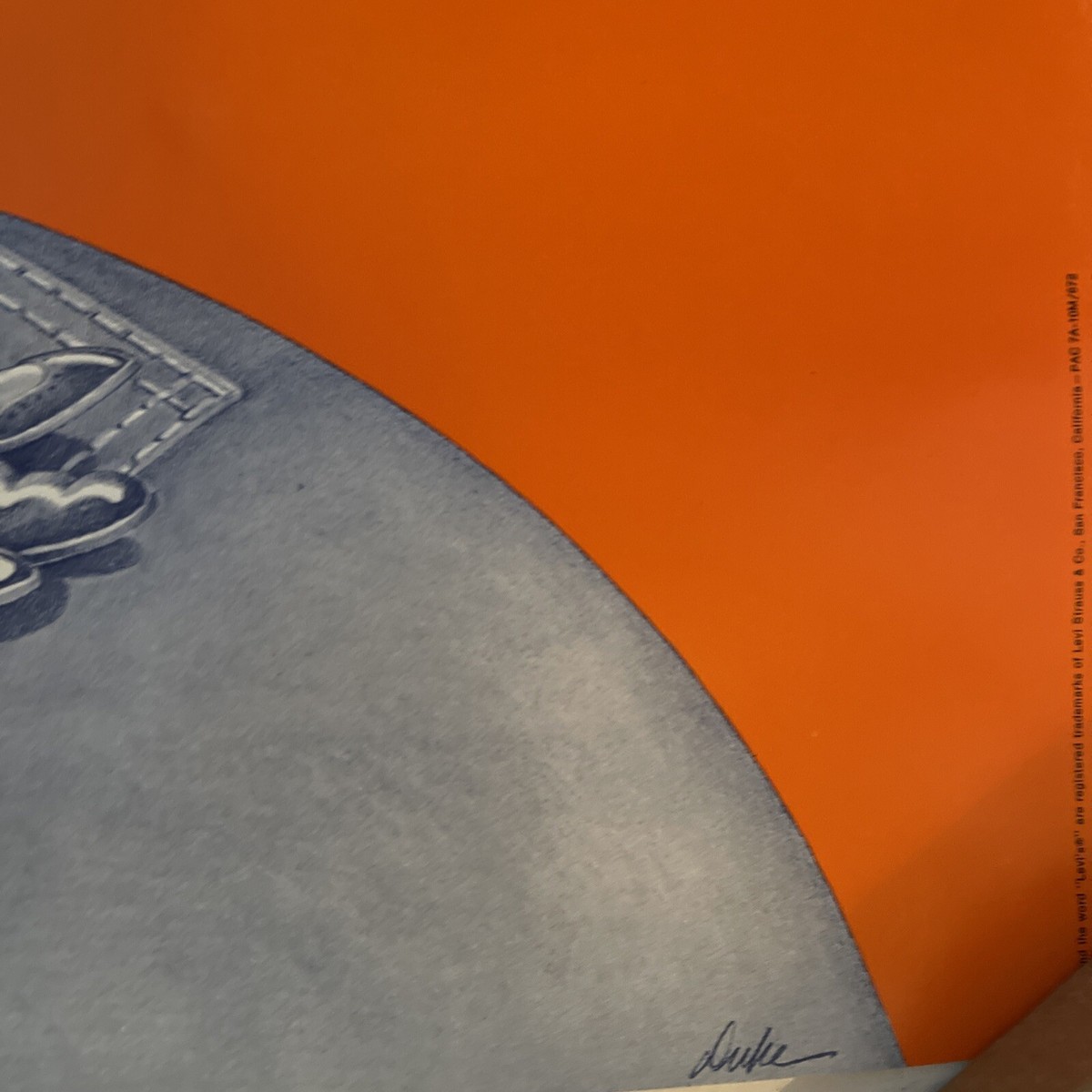 1967 Levi's Jeans Poster: I'm from the Planet Levi's Take Me To