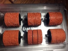 5 STAMPIN' UP JUMBO ROLLER WHEELS  3 SMALLER Total Of 8 Some New, Some Used 