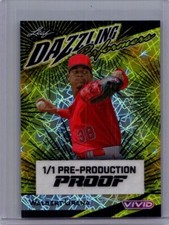 Walbert Urena 2024 Leaf Baseball 1/1 Pre Production Proof