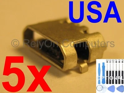 5x Micro USB Charging Port Sync For Amazon Kindle Fire 7 5th SV98LN Tablet USA !