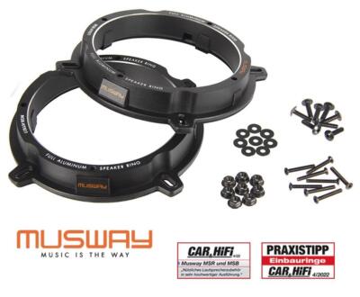 Aluminum Speaker Adapter Mounting Rings Compatible with Hyundai i30 GD 2012 ->