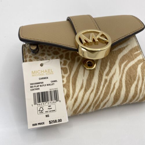 NWT Michael Kors Women's Wallet Carmen Medium Flap Bifold - Picture 23 of 33