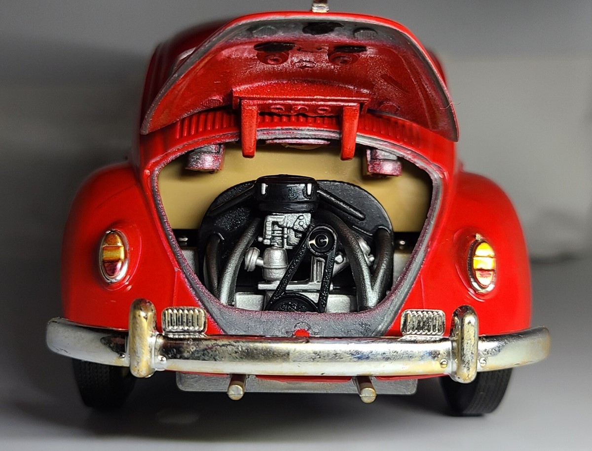 Road Tough Volkswagen Beetleミニカーワーゲンビートル Road Tough 1967 Red Volkswagen Beetle w/ base, 1:18 scale | eBay