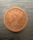 Photo of a 1844-P Large Cent from an eBay sale