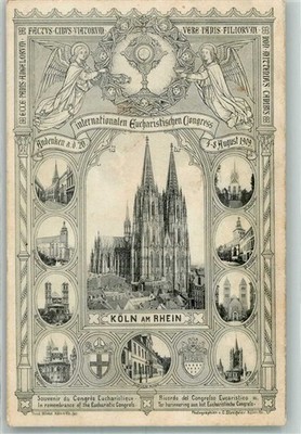 14010370 - 5021 Koeln Altstadt-Nord 103 Koelner Dom mit Engeln und den Kirchen
