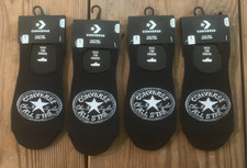 CONVERSE Flat Knit Ultra Low-Made For Chucks-4 Pair Socks Men's Size 9.5-12 NWT