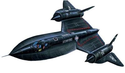 Academy 1/72 Scale U.S. Air Force Sr-71 Blackbird Plastic Model Kit 12448