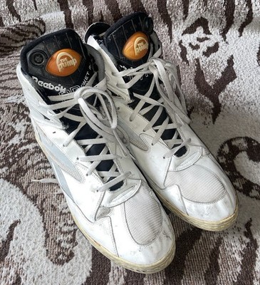 Vtg 1993 REEBOK Pump Wet Rat Pro Hi Top Football Turf Cleats Sneakers Sz 17 Rare