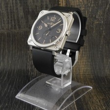 Bell Ross BRS-64-S Stainless Steel Black Quartz Men's Wrist Watch 1472B