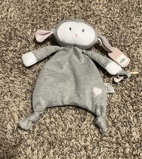NWT Baby GANZ Gray Lamb Lovey Pacifier Stuffed Animal Nursery Baby Shower 12"