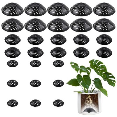 30 PCS Flower Pot Drainage Mats - 3 Sizes, Breathable Mesh Pads for Bonsai & Suc