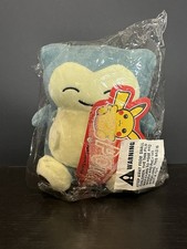 Pokemon Snorlax 6" Plush Sitting Soft Toy Pokemon Center Nintendo 2013 NEW