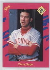 1990 Classic Update Pink Travel Edition Chris Sabo #T43 fm0