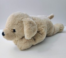 FAO Schwarz 14" Golden Retriever Puppy Dog Plush Stuffed Animal Lying Down