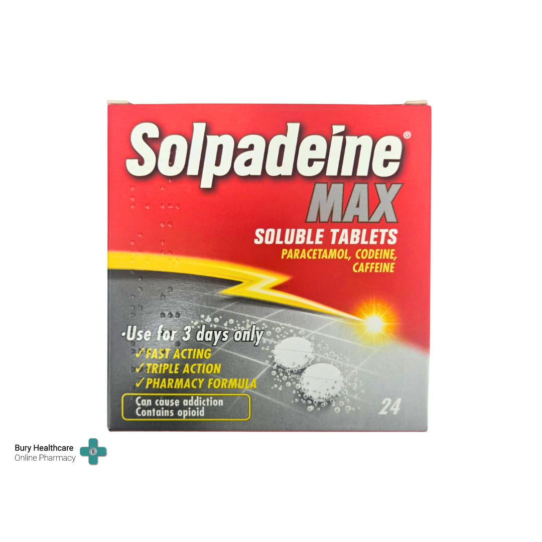 Solpadeine Max Soluble 24 Tablets - UK Pharmacy - Pharmacist Reviewed - Tracked
