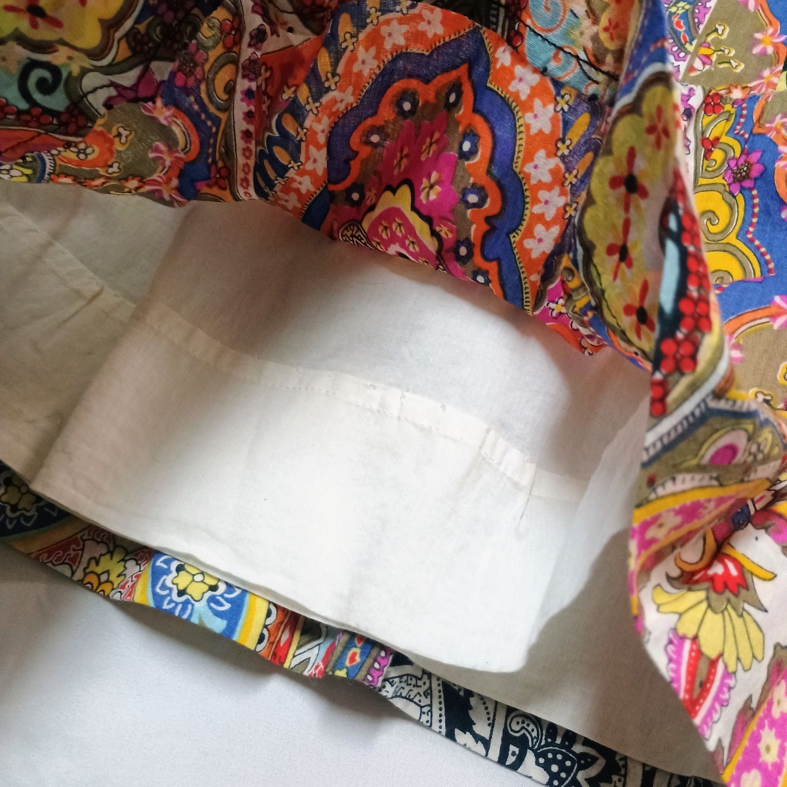 New Direction Rainbow Paisley Patchwork Cotton A … - image 4