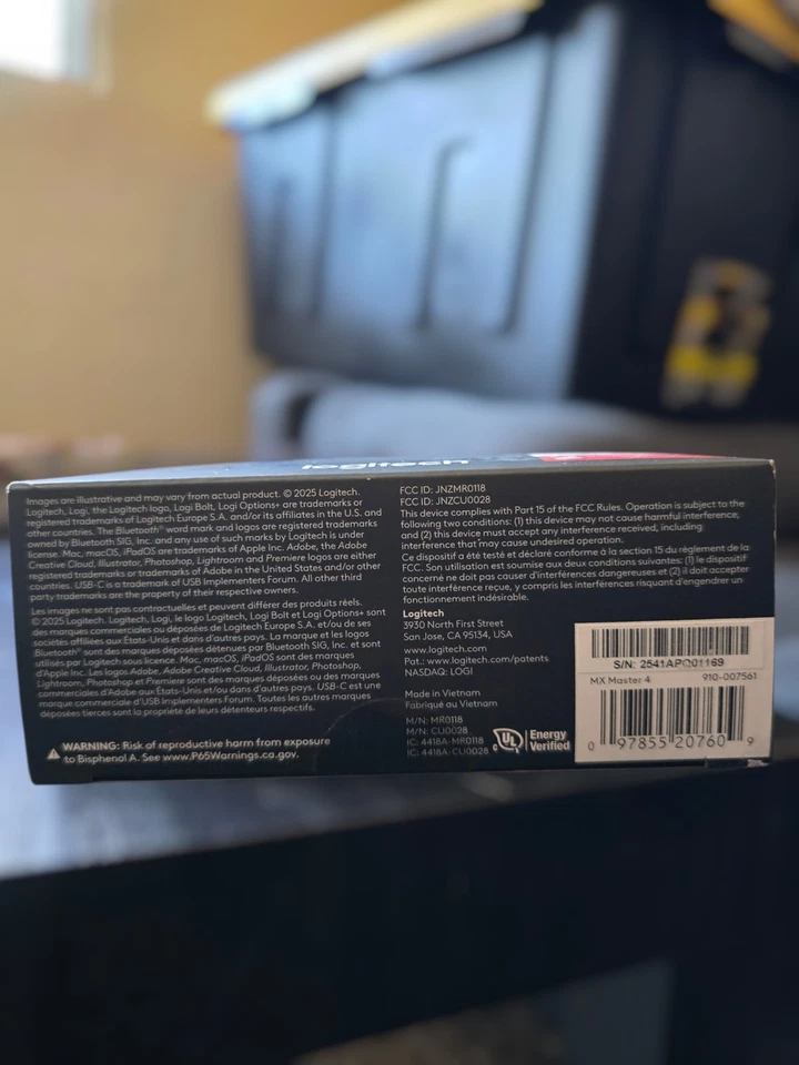 Logitech MX Master 4 - Wireless Bluetooth Mouse with Ultra-fast Scrolling, New - Image 3 of 4