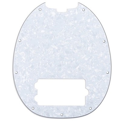 Musiclily 4Ply White Pearl 9 Hole Pickguard For 4 String Music Man Stingray Bass