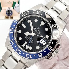 Rolex GMT-Master II 2019 "Batman" Lunetta Ceramica Acciaio Oyster 40mm Scatola Documenti