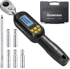 GROWNEER Digital Torque Wrench, 2.2-44.3 Ft-lbs/3-60 Nm, Balck 